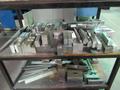 Work Table with 40 Taper Tool Vise and Contents including Large Assortment of Aluminum Vise Jaws- Auction Item