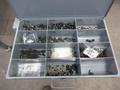 Metal Organizer on Steel Shelf with Contents: Metric / Standard Nuts, Bolts, Screws, Washers - Auction Item