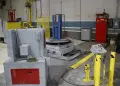 WIRE COIL PAYOFF UNCOILER W/ HYDRAULIC TILT TABLE