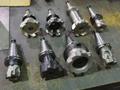 CT40 Taper Tool Holders: (8) with Assorted Insert Milling Cutters, 2", 3", 4" - Auction Item
