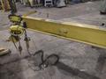 1 TON RELIABLE WALL MOUNTED JIB CRANE W/ 1 TON BUDGIT HOIST W/ TROLLEY: YOBRO #25151