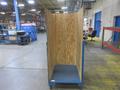 Metal Rolling Flat Storage Cart with Plywood Sides- Auction Item