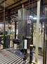 50" x 48" x 92" HIGH LANTECH QL AUTOMATIC SHRINK WRAPPER WITH IN-FEED &amp; OUT-FEED CONEYOR. STOCK # 0980426