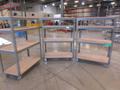 Metal Shelves, Heavy Duty with Wood Tops, Portable - 48" x 24" x 68"- Auction Item