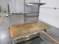 Work Bench, Heavy Duty Metal, Adjustable with Wood Top and Adjustable Shelving- Auction Item