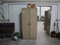 Metal Cabinet with Contents - Cleaning Supplies, Compressor Oil and More- Auction Item