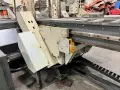 USED HYD-MECH 30" X 25" FULLY AUTOMATIC VERTICAL TILT FRAME BANDSAW MODEL V-25APC-120 WITH 62' OF POWERED CONVEYOR, Year: 2014