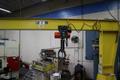 Handling Systems 2 Ton Swiveling Jib Crane, Floor Mounted with CM Lodestar 2 Ton Electric Chain Hoist, Electric Trolley- Auction Item