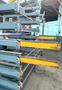 Roll-Out Cantilever Rack, Double Sided, (7) Roll-Out Shelves Each Side