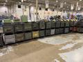 (120) 36” x 18” x 18” STEEL STACKABLE PARTS BIN CONTAINER WITH DUMP DOOR: YOBRO #25062