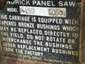 10&#039; MANUAL HENDRICK PANEL SAW STOCK #3723