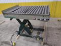 3800 LBS X 60" X 42" SOUTHWORTH MODEL #LS4-36 HYDRAULIC SCISSOR LIFT TABLE WITH ROLLER TOP, 110 VOLT: STOCK #20887