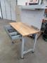 Portable Work Bench with Maple Top, Upper Shelf, Drawer, Work light- Auction Item