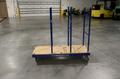 Adapa Rolling Steel Panel Cart, Moveable Dividers, 4 Swivel Wheels- Auction Item
