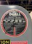 Doall model 3613-10 36" vertical band saw s/n 381-78206 with blade welder and grinder
