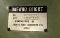 56" X 64" DAEWOO D110RT HORIZONTAL BORING MILL. STOCK # 0546126