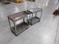 Rolling Metal 2 Shelf Shop Carts (2 pcs)- Auction Item