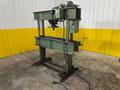 60 TON BRIDGEPORT MANELY H-FRAME HYDRAULIC POWERED SHOP PRESS: STOCK #23116