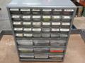 Carbide Lathe Turning Inserts, Many New, Lots of Types in Plastic Multi Bin Organizer- Auction Item