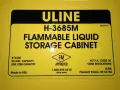 ULINE 55 GAL FLAMMABLE CABINET  -  H-3685M