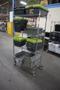 Uline Wire Rack Cart with 4 Shelves and Plastic Totes- Auction Item