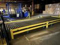 50" X 50" LANTECH AUTOMATIC SHRINK WRAPPER WITH IN-FEED &amp; OUT-FEED CONVEYOR. STOCK # 0980426
