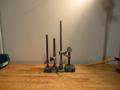 Various Height Gage Stands 10"-25" (4); 1 Mitutoyo, 1 Tumico w/ Indicator, 2-No Name- Auction Item
