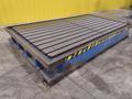 129&quot; X 72&quot; X 14&quot; HIGH T-SLOTTED LAYOUT TABLE / BOLSTER PLATE: STOCK #22373