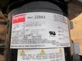 DAYTON AC Gearmotor Model 2Z843: Single Output Shaft, 90 RPM, 220 in-lb Max Torque with Dayton 4Z447A Magnetic Disc Brake, Mounted on Cross Slide- Auction Item