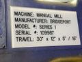 Bridgeport  9” X 42”  Vertical Mill - Series 1