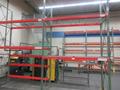 Tear Drop Pallet Racking, (3) 14'x42" Uprights, (4) 8' Shelves with Wire Decking, +3 Extra 8' Cross Beams- Auction Item