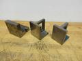 Cast Iron Angle Plates (3pcs), (1) 4.125" x 4.125" x 5", (1) 4" x 3.75" x 5", (1) 4.875" x 4.875" x 4.875"- Auction Item