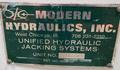 MODERN HYDRAULIC CORP 6008736 UNIFIED HYDRAULIC JACKING SYSTEMS USED