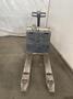 4,000 LB. CROWN 40GPW-4-14 ELECTRIC WALK-BEHIND PALLET JACK. STOCK # 0680124