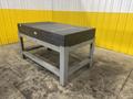 60&quot; X 36&quot; X 8&quot; JC BUSCH PRECISION LAYOUT BLACK GRANITE SURFACE PLATE ON STAND: STOCK #22773