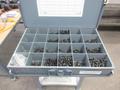 Metal Organizer on Steel Shelf with Contents: Metric / Standard Nuts, Bolts, Screws, Washers - Auction Item