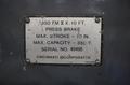 Cincinnati 350 FMII x 10 FT CNC Hydraulic Press Brake with Ram Tilt and Crowning
