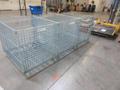 Uline H-1734, (3) Collapsible Wire Container with Casters - 48" x 40" x 43-1/2", 4000 Static Load Capacity- Auction Item