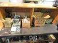Metal Frame Work Bench with Contents Including Aluminum Vise Jaws and MORE- Auction Item