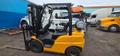 Hyundai 25L-9A Forklift, 2022 – 5,000 lb LP Gas Pneumatic Tire Lift Truck, 3-Stage Mast, Side Shift