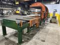 SWEED LOAD CLAMP &amp; TURNER / PACMAN FLIPPER SYSTEM WITH POWERED INFEED &amp; OUTFEED CONVEYORS: STOCK #22075