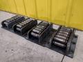 (4) 15 TON HILLMAN ROLLER TYPE MODEL #15-0T NARROW MACHINE SKATES: STOCK # 23000