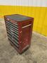 9 DRAWER X 27" X 18" RED TOOL BOX PARTS CABINET: STOCK  #22172