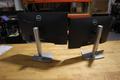 Dell 24&quot; Monitors (2) on Swivel/Height Adjustable Stands, *No Power or Connector Cables*- Auction Item