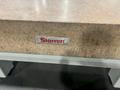 USED STARRETT CRYSTAL PINK 8&#039; X 4&#039; X 10&quot; GRANITE SURFACE PLATE WITH STAND, Stock# 11150