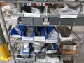 Rolling Wire Shelf with Contents of Assorted Hardware and Fasteners- Auction Item