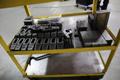 Die Clamping Hardware for PResses, Step Clamps on Steel Cart- Auction Item