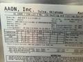 AAON DANDELION HEAT PUMP  -  WVA-036-E-0-1-4-AA0-JC