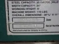GRIZZLY 20 GAUGE PAN &amp; BOX BRAKE  -  G0557