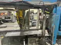 USED HYD-MECH MODEL S-35P SEMI-AUTOMATIC HORIZONTAL MITERING BANDSAW COMPLETE WITH 90' OF POWERED ROLLER CONVEYOR, Year: 1997